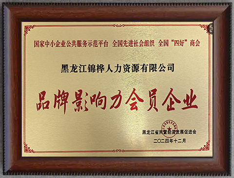 品牌影响力会员企业